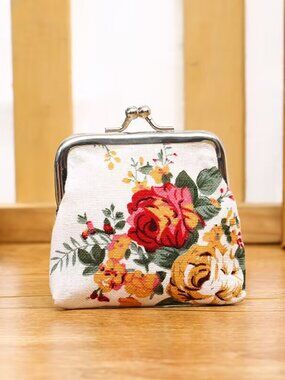 Women's Canvas Retro Coin Purse / 4 piece